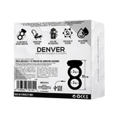 Denver Anillo Doble Con Bala Vibradora Usb Silicona Negro