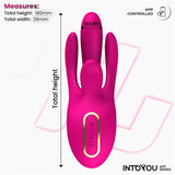 Derek Vibrador Con Movimiento Finger 3 Motores Y App