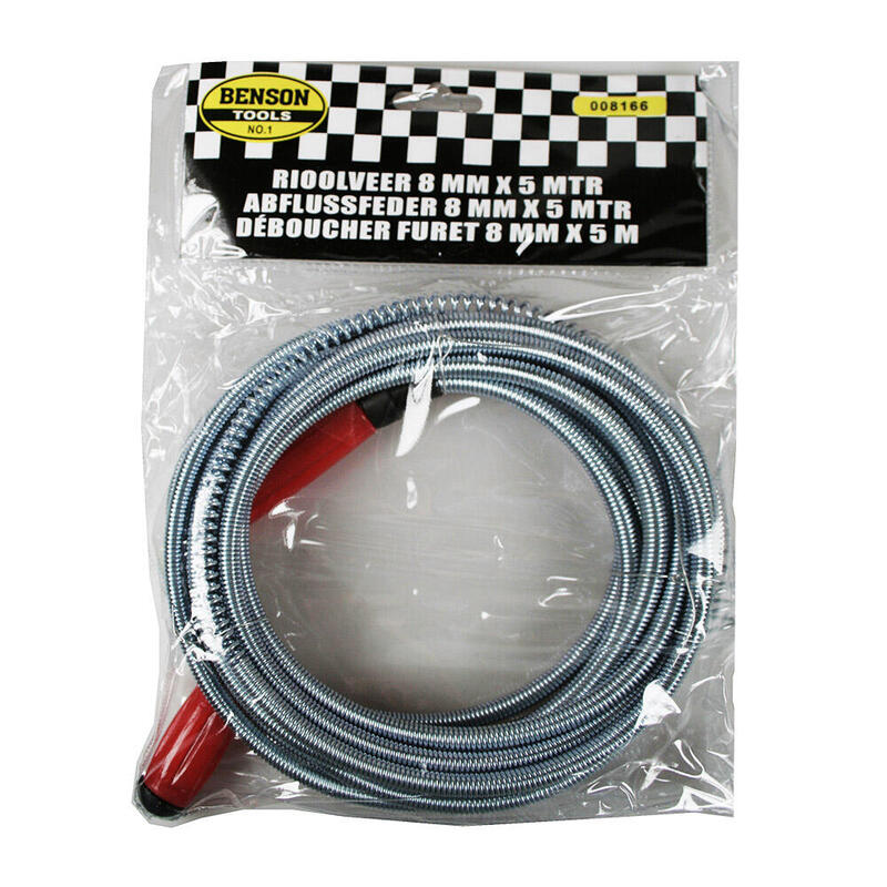 Desatascador De Tuberias - Metalico - 5m