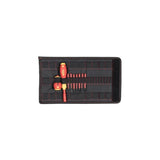 Destornillador Wiha Con Portapuntas Electric Slimvario Rojo/Amarillo, 9 Piezas, Con Slimbits Y Stubby 41233