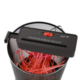 Destructora De Papel Olympia Ps 16 Pro Compacta Negra Para Oficina Y Hogar