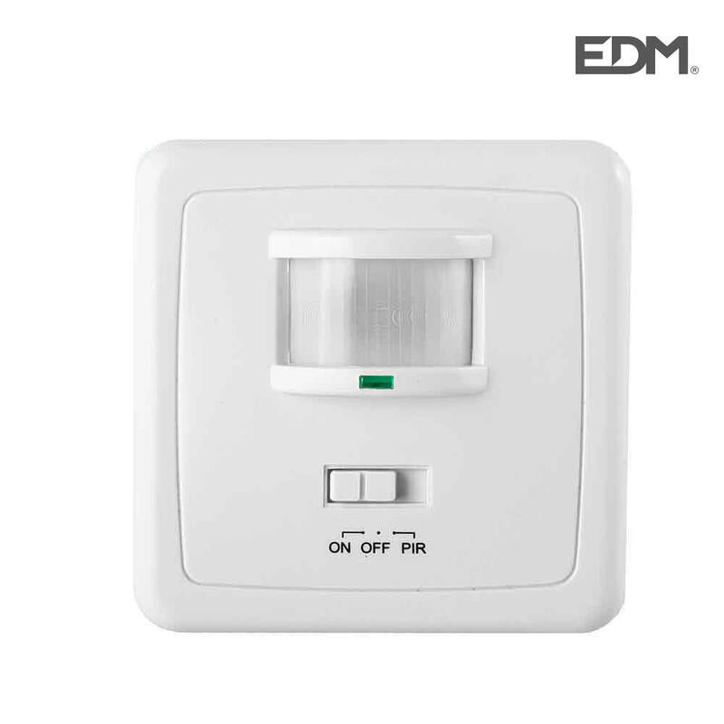 Detector De Movimiento De Empotrar 140° Deteccion 12m Edm