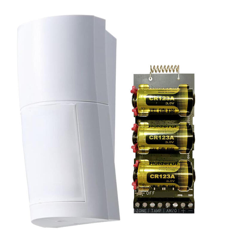 Detector Infrarrojos Pasivo Vía Radio Pir Quad Optex + Transmisor Vía Radio Axpro Hikvision