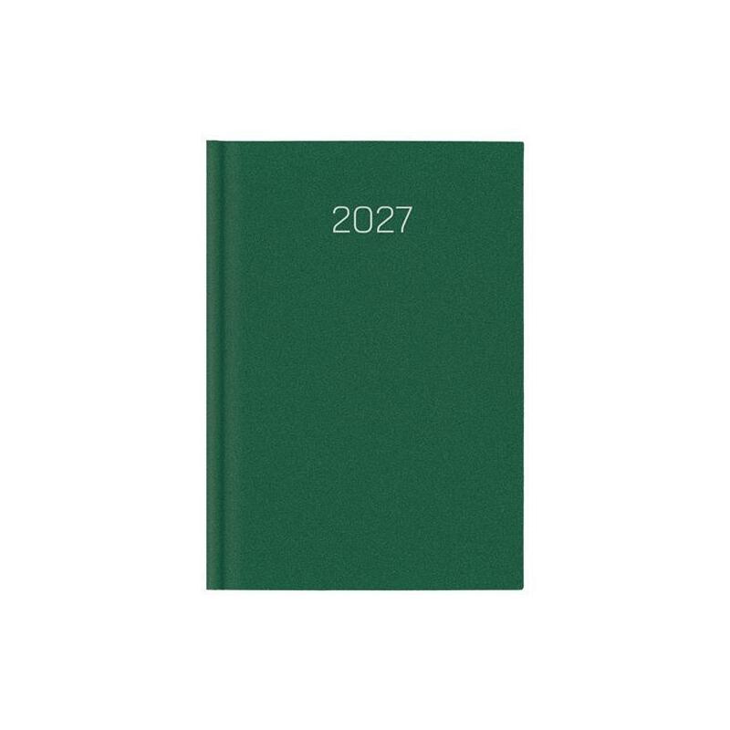 Deusto Agenda Anual D07 58-Premium 14.5x20.5cm Dp 607-Verde Metal 2027