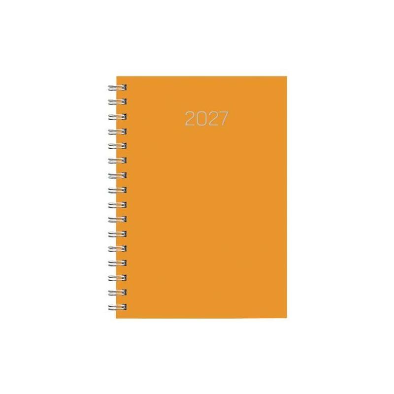 Deusto Agenda Anual D08 Wire´O 58-Premium 14.5x20.5cm Dp 176-Amarillo 2027