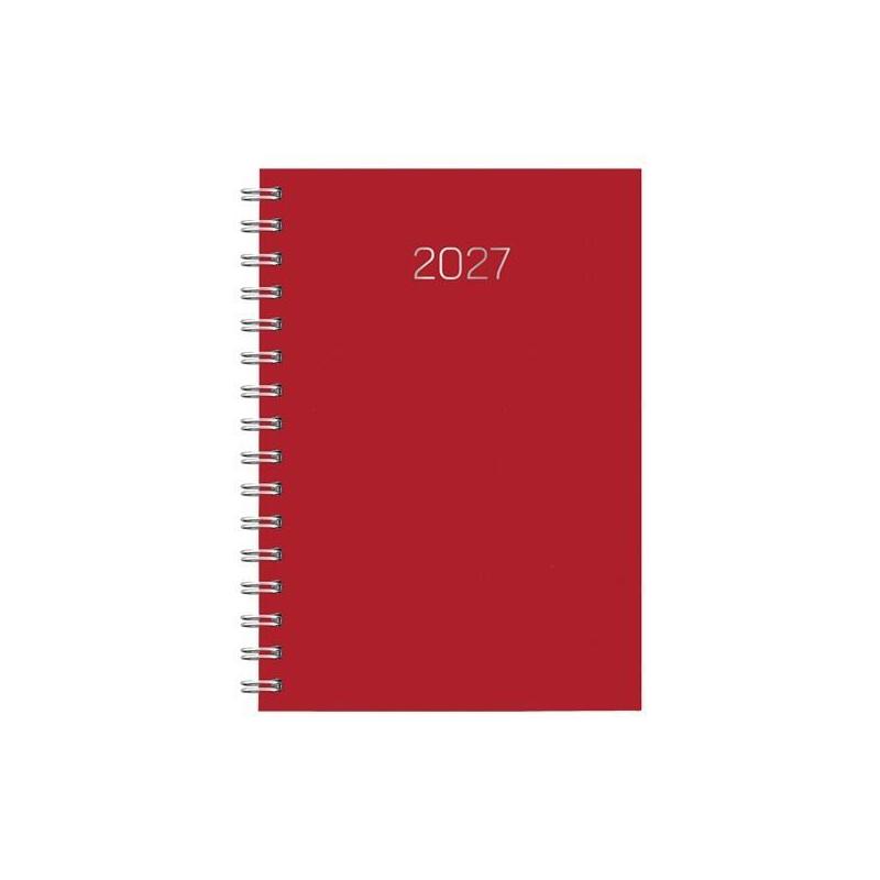 Deusto Agenda Anual D08 Wire´O 58-Premium 14.5x20.5cm Dp C21-Rojo 2027