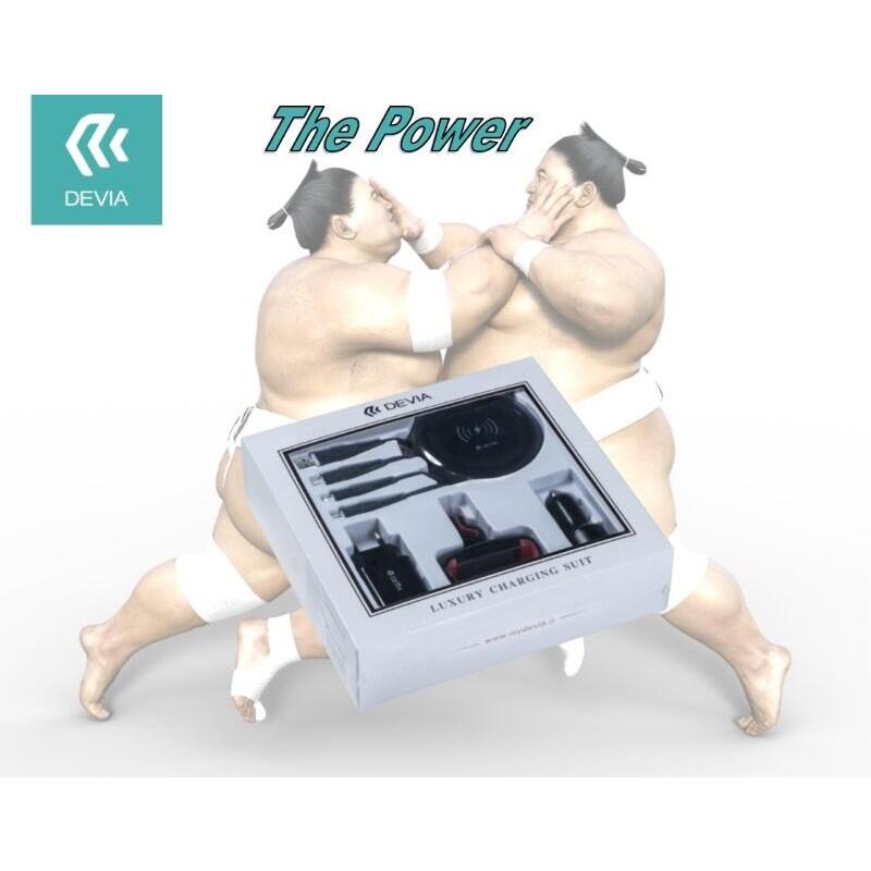 Devia Luxury Suit Cargador Y Cable Para Smartphone Negro