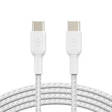 1x2 Belkin Braided Pvc Cable 2m Usb-C/Usb-C Wh.  Cab004bt2mwh2pk
