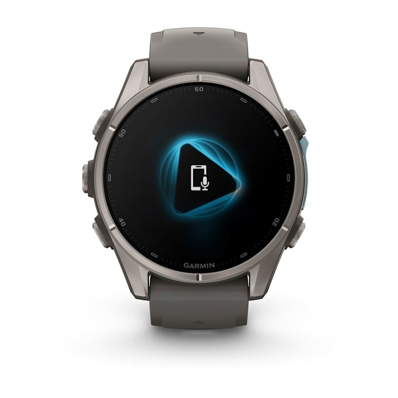 Garmin Fenix 9 Titanio Con Correa De Silicona En Gris Smartwatch 43mm