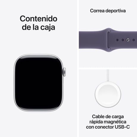EAN 0195950464283 - Apple Watch Series 11 OLED 46 mm Digital 416 x 496 Pixeles Pantalla táctil Plata Wifi GPS (satélite) imagen 8
