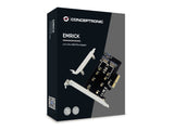 Conceptronic Pci Express Card 2-In-1 M.2 Ssd Emrick  Schwarz