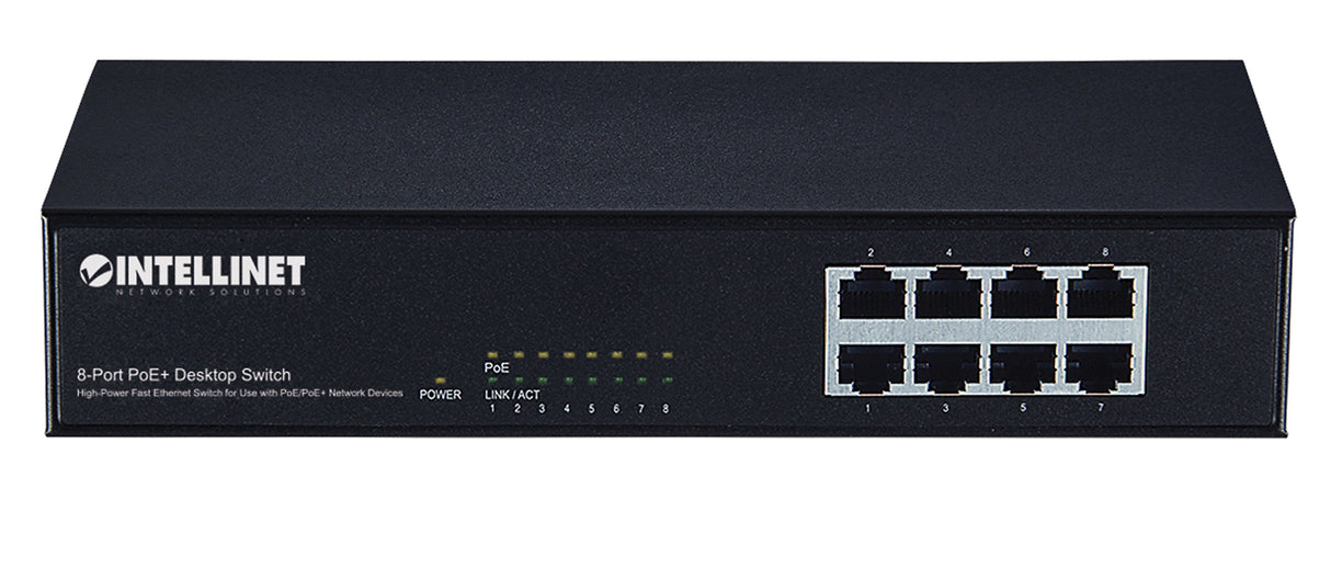 Intellinet 560764 Interruptor 10/100 8 Puertos 8poe Ataf