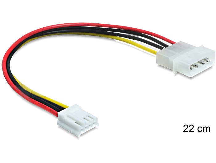 Delock 83184 Delock Cable De Alimentación Molex 4 Pines -> Floppy 4 Pines Hembra 24 Cm
