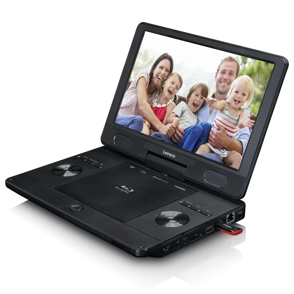Lenco Brp-1150bk Reproductor De Dvd/Bluray Portátiles Reproductor De Blu-Ray Portátil Convertible 29,2 Cm (11.5") 1024 X 600 Pixeles Negro