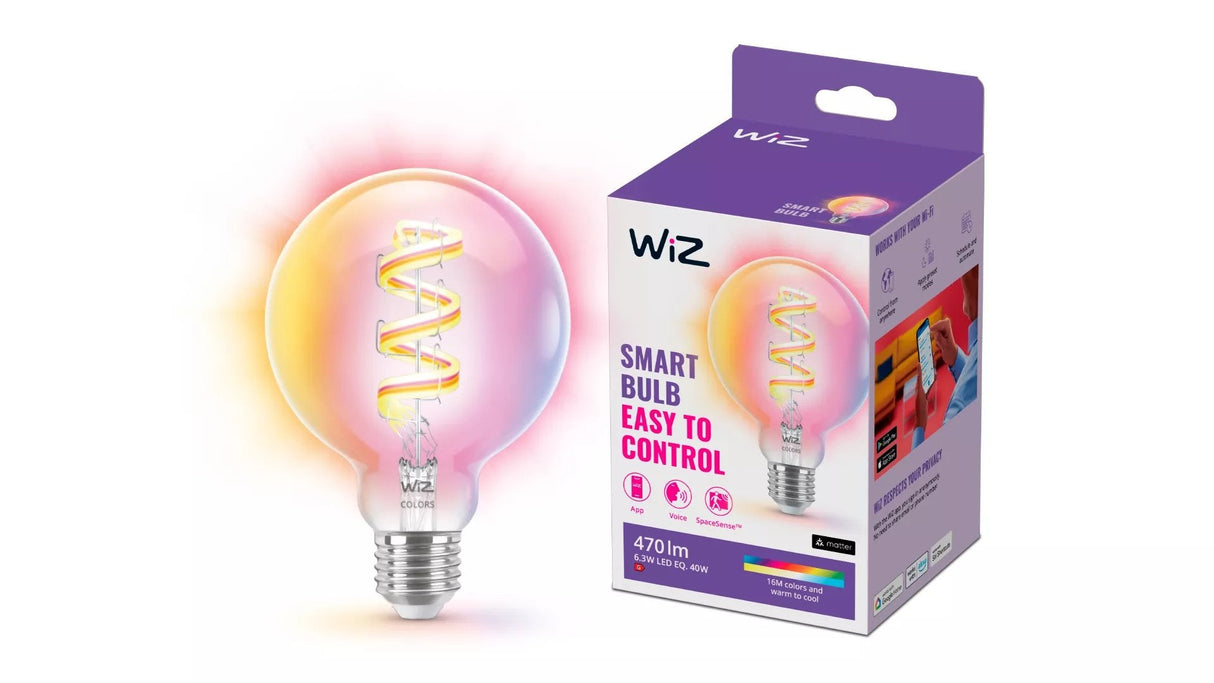 Wiz,Globe,6,3w,2200-6500 (Rgb),G95,E27,1 Pcs Lightsource