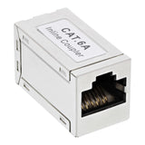 Adaptador Inline Cat.6a, Completamente Blindado, Metal, 2x Rj45 F/F, 1:1