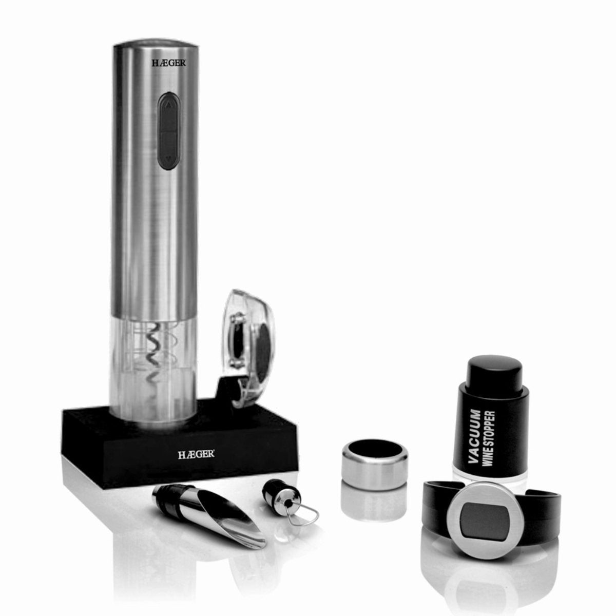 EAN 5608475005657 - Haeger LUCCA pack Abridor de vino eléctrico Metálico imagen 1