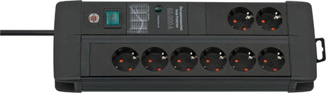 EAN 4007123674831 - Brennenstuhl 1256000698 base múltiple 3 m 8 salidas AC Interior Negro imagen 1