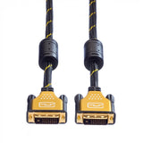 EAN 7611990194575 - ROLINE 11.04.5513 cable DVI 3 m DVI-D Negro, Oro imagen 4