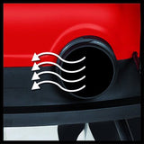 Einhell Te-Vc 2350 Sacl, Aspiradora En Seco Y Húmedo (Rojo/Acero Inoxidable, 1600 Vatios) 2342475