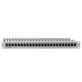 Patch Panel 19 24xtp Cat6a 500mhz *Gris Claro* Rutenbeck