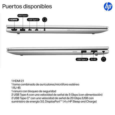 EAN 0199251735257 - HP ProBook 4 G1iR Wolf Pro Security Edition Intel Core 5 120U Portátil 40,6 cm (16") WUXGA 16 GB DDR5-SDR imagen 5