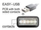 Delock  Cable Usb 2.0 A -> Usb B (Impresora) 3m Easy Usb Negro