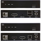 Kvm Extender, Displayport 4k/60hz, Fiber Singlemode, 10km , Set Inline