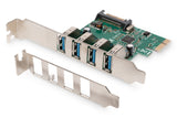 Digitus Tarjeta Pci Express 4 Puertos Usb 3.0 Ds-30221-1
