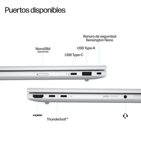 EAN 0199251426360 - HP EliteBook 8 G1i Next Gen AI PC Wolf Pro Security Edition Copilot+ PC Intel Core Ultra 5 228V Portátil  imagen 4
