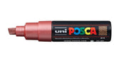 Posca Marcador  Pc-8k No Permanente Punta Biselada 8.0mm Rojo Metálico