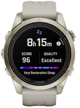 Garmin Fenix 7spro Sapphire Solar -42mm - Light Sand Soft Go