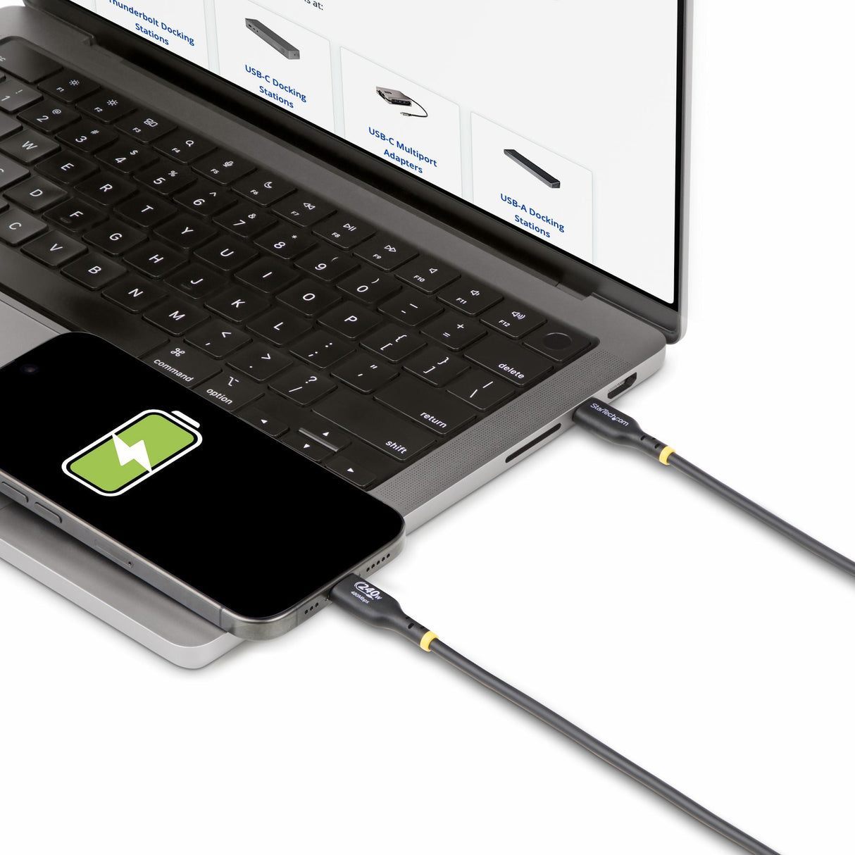 EAN 0065030909198 - StarTech.com USB2EPR4M cable USB USB 2.0 USB C Negro imagen 7