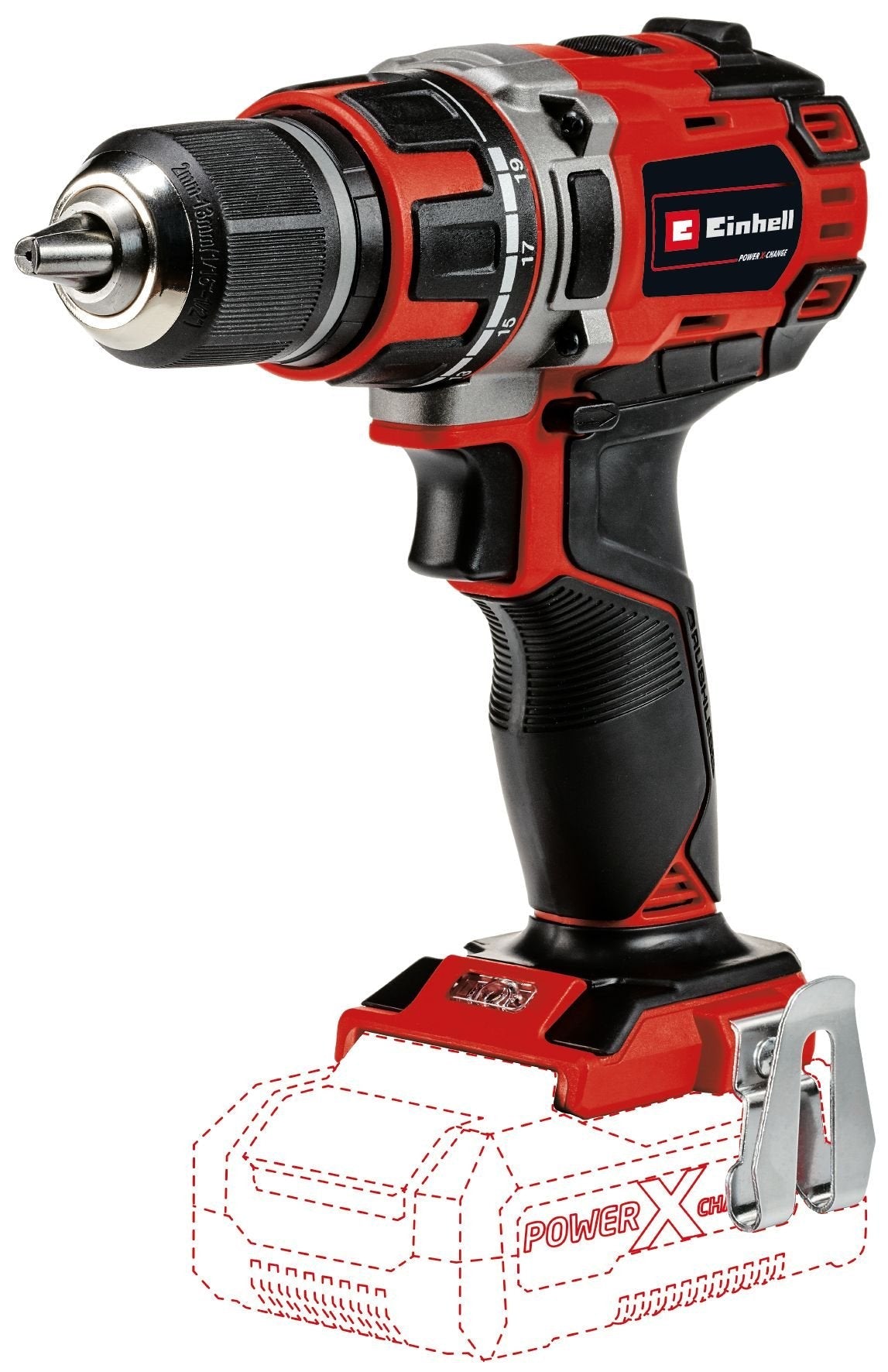 Einhell Taladro Inalámbrico Te-Cd 18/50 Li Bl Solo, 18 Voltios 4513887