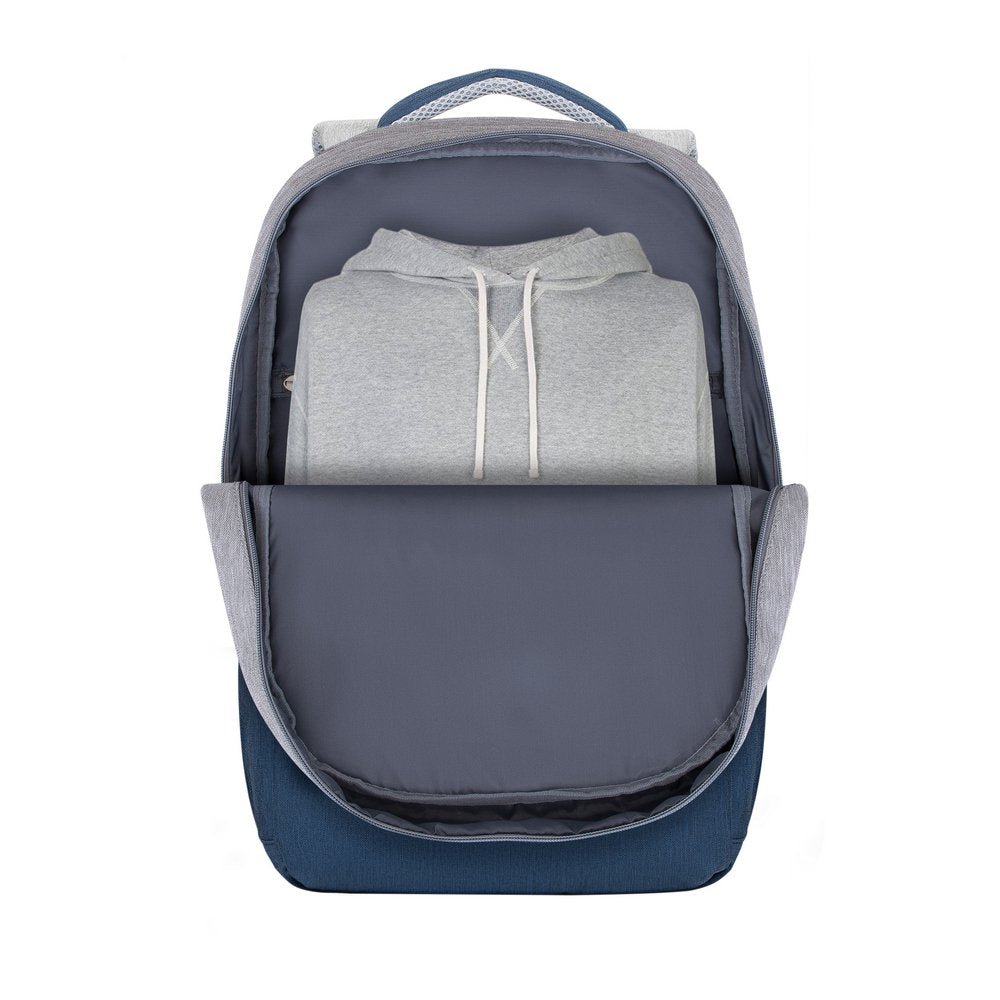 Mochila Riva Nb Prater 17.3" 7567 Gris/Azul Oscuro