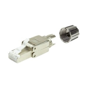 Logilink Mp0080 - Cat.8.1 Rj45 Stecker Conector Gris, Acero Inoxidable