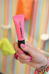 Stabilo Neon - Marcador Fluorescente - Verde, Amarillo, Naranja, Rosa - Tinta A Base De Agua - 2-5 Mm (Paquete De 4)