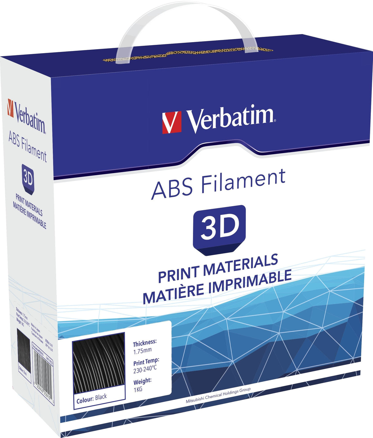 Fil Verbatim Abs 1,75mm Black 1kg