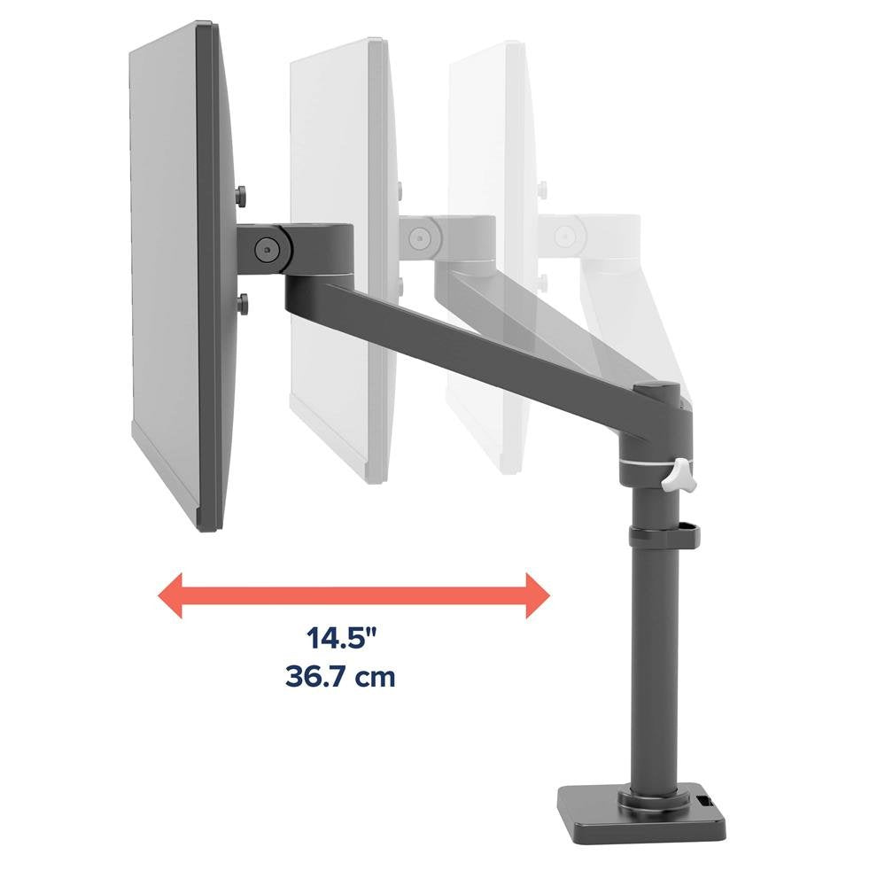 Soporte De Monitor Ergotron 45-669-224,  Negro (Mate)