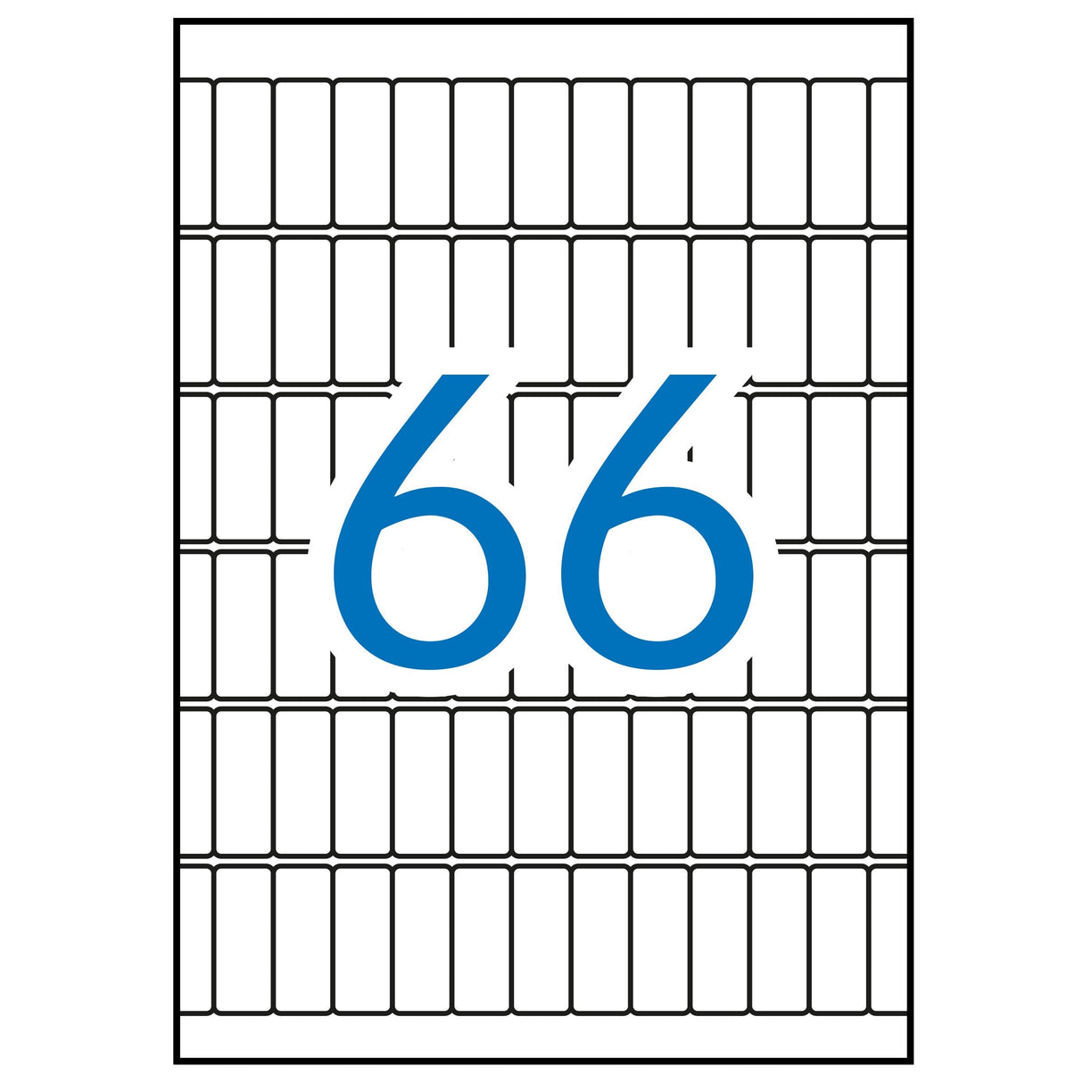 Apli Etiquetas A5 Blancas 12.0 X 30.0mm 15 Hojas