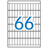 Apli Etiquetas A5 Blancas 12.0 X 30.0mm 15 Hojas