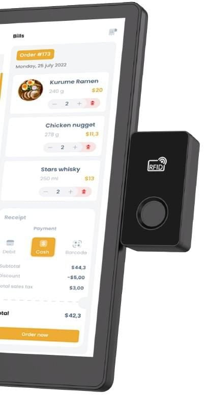 Msr(1/2/3 Track)+Rfid For  Ca-M6 Pos Systems