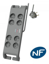 Philips Multiplug Sp 8-Socket 2m Grey