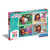 Puzzle  Clementoni Supercolor 4 In 1 - Dreamworks Gabby''S Dollhouse 21524