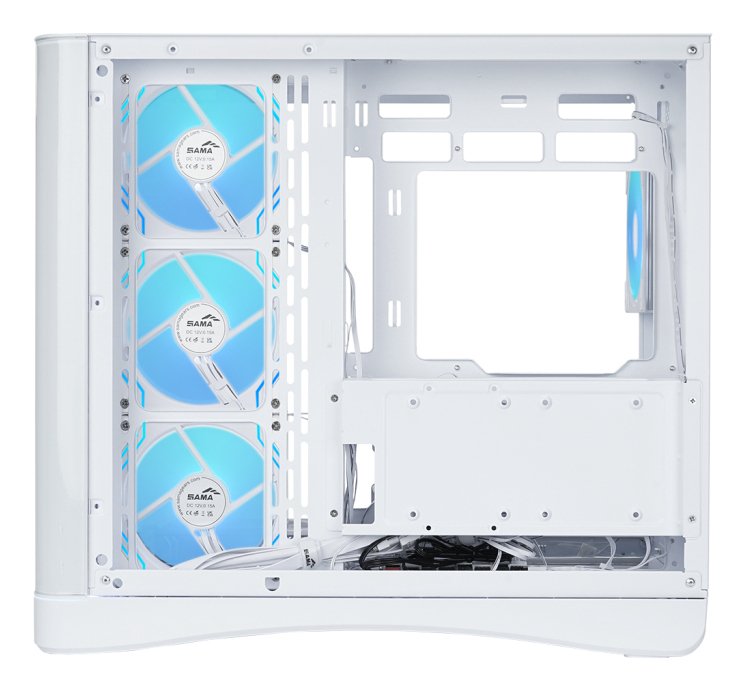 Sama V62 Atx Mid-Tower Atx Pc Case White Retail