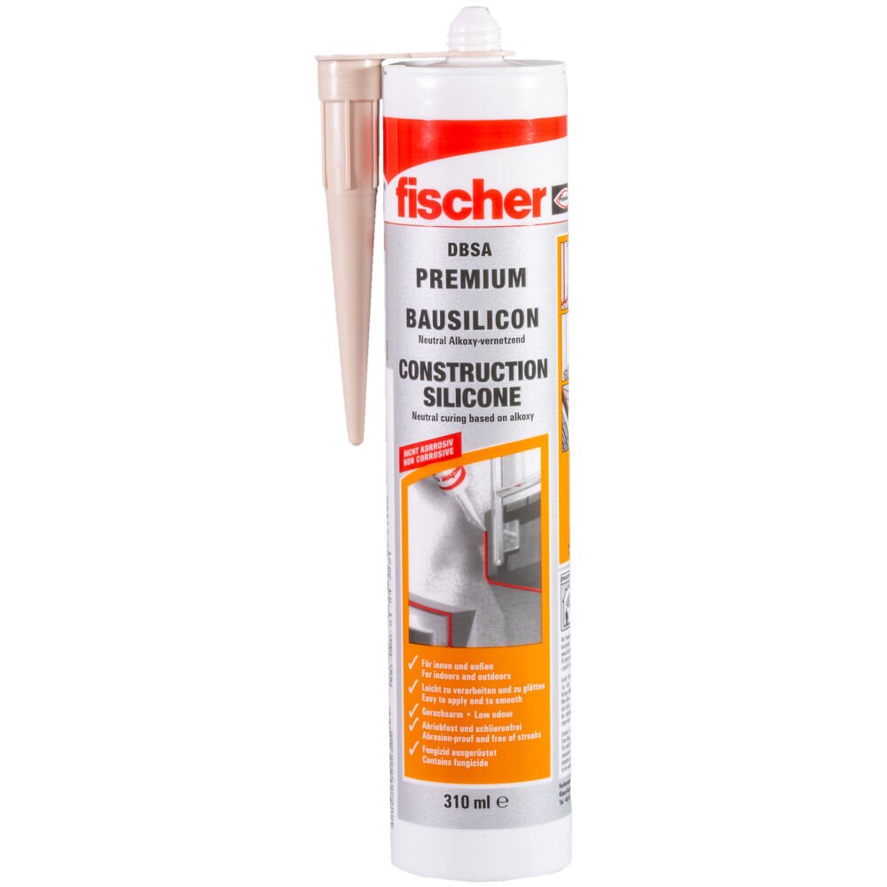 Fischer Silicona De Construcción Dbsa Gr 310ml Gris Hormigón, Sellante 053092