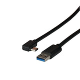 Efb Usb 3.2 Gen1 5gbit 3a Anschlusscable Typ-A Stecker - Typ-C Stecker 90 Grad 3m