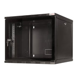 19" Wallmount Soho Box 12u 540*550, Flatpack, Negro