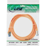 Cable De Red Inline S/Ftp Pimf Cat.6a Libre De Halógenos 500mhz Naranja 0.5m