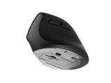 Ratón Vertical Natec, Crake 2, Inalámbrico, 2400 Dpi, Negro